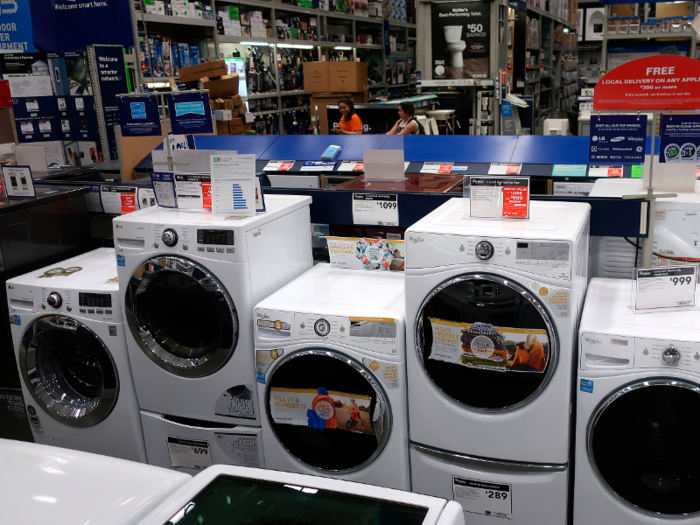 Washing machines and clothes dryers