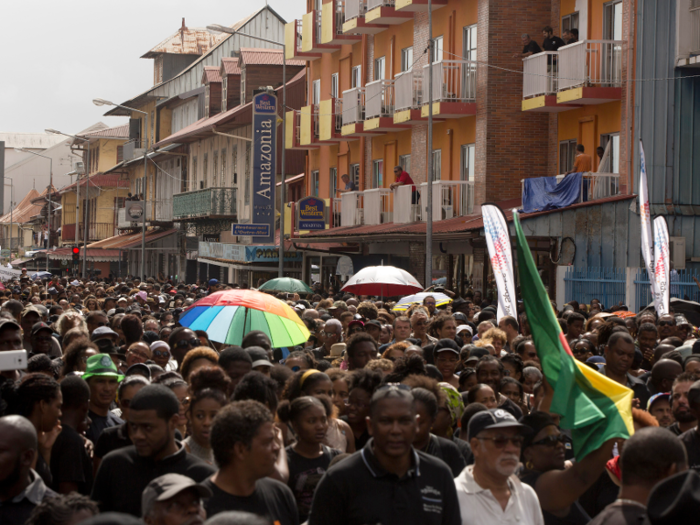 12. French Guiana: 3.52% average growth since 1950