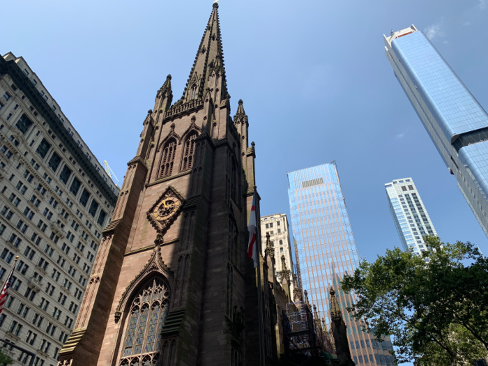 Five blocks after that is Trinity Church, which was built in the 1840s.