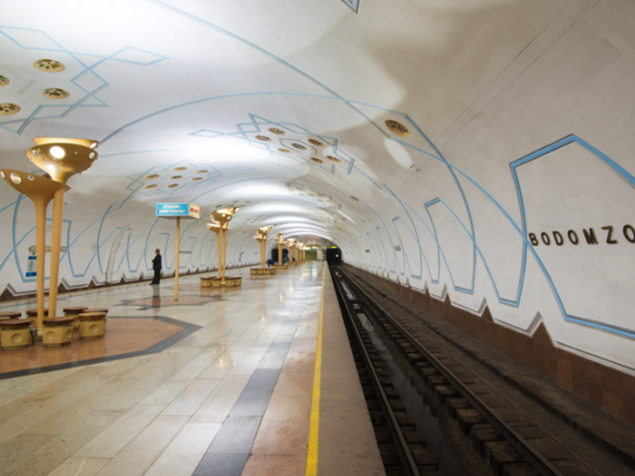 It has three lines, and its 29 stations are decorated in different stunning styles.