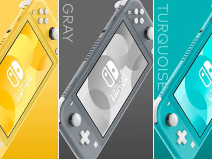 6. The Switch Lite comes in three colors: Yellow, Grey, and Turquoise.