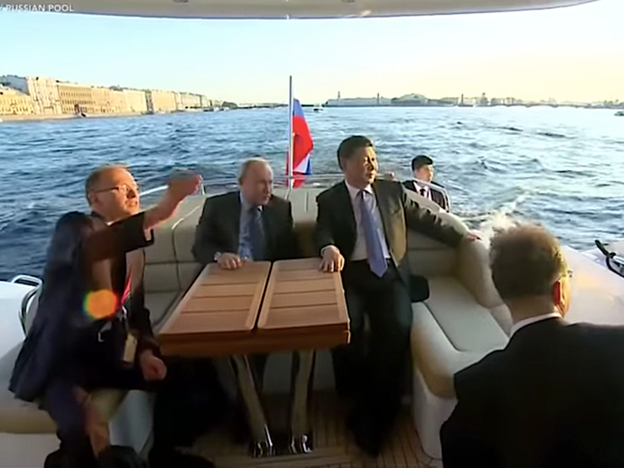 During that trip the two leaders also took a sunset boat ride in St. Petersburg, Putin