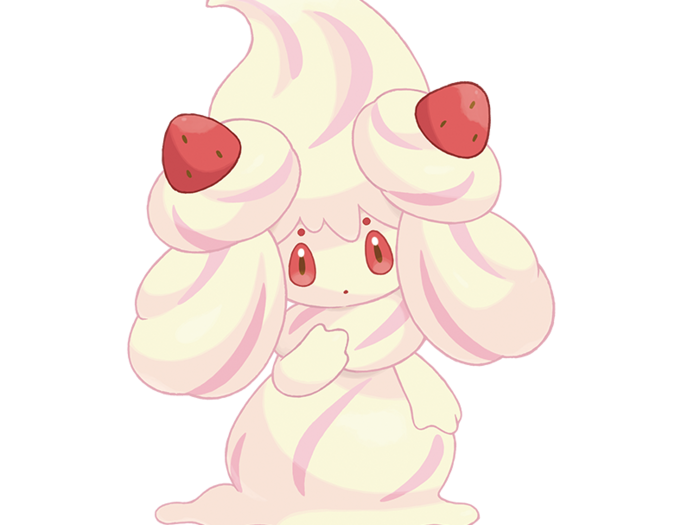 Alcremie, the Cream Pokémon (Fairy)