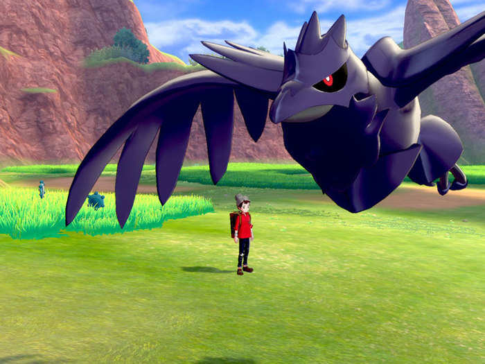 Players can use Corviknight as a flying taxi to travel between towns.