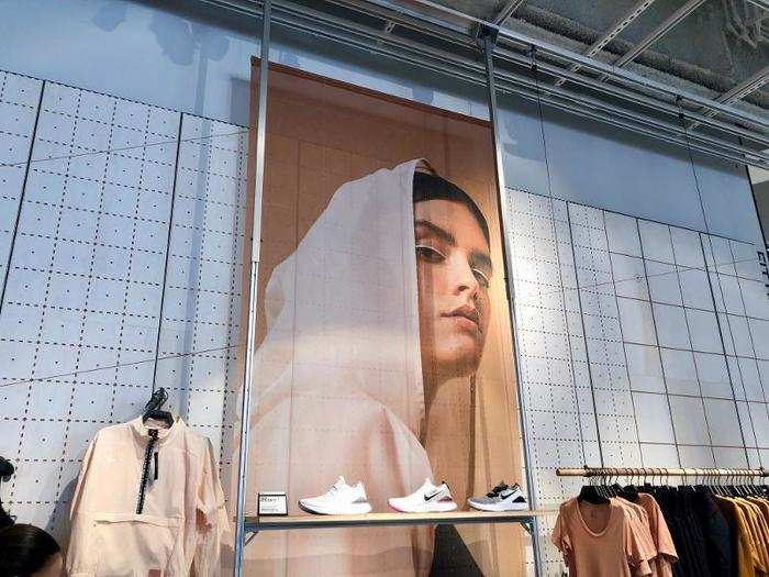 We also found this advertisement that featured an athlete in a hijab. Nike introduced the Pro Hijab in 2018.