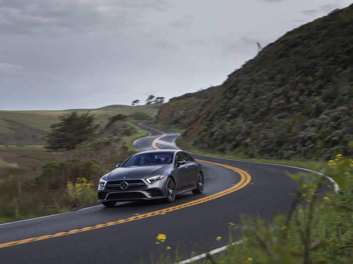 Believe it or not, the Mercedes AMG CLS53 Coupé at $112,000 is a serious bargain — luxury and power in an ideal combination.