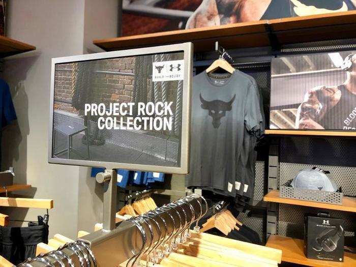 We found the Project Rock collection that featured Dwayne 