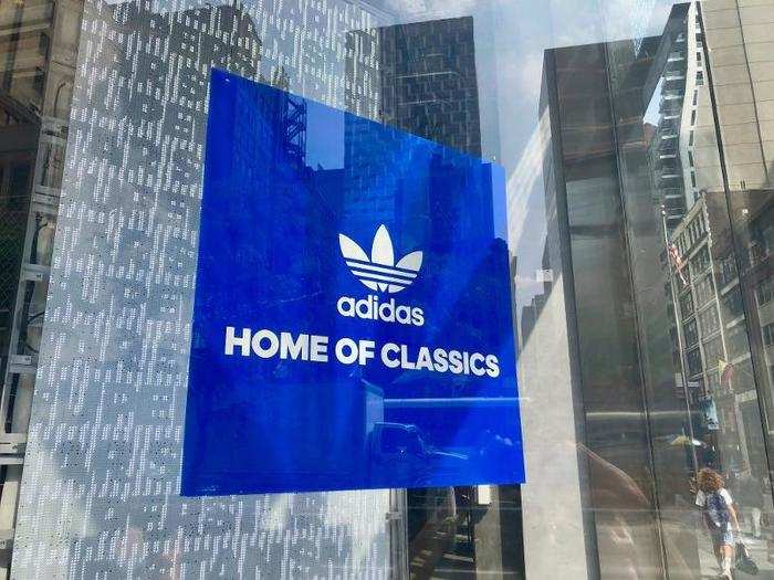 This Adidas store was clearly capitalizing on the classic design that made it popular.