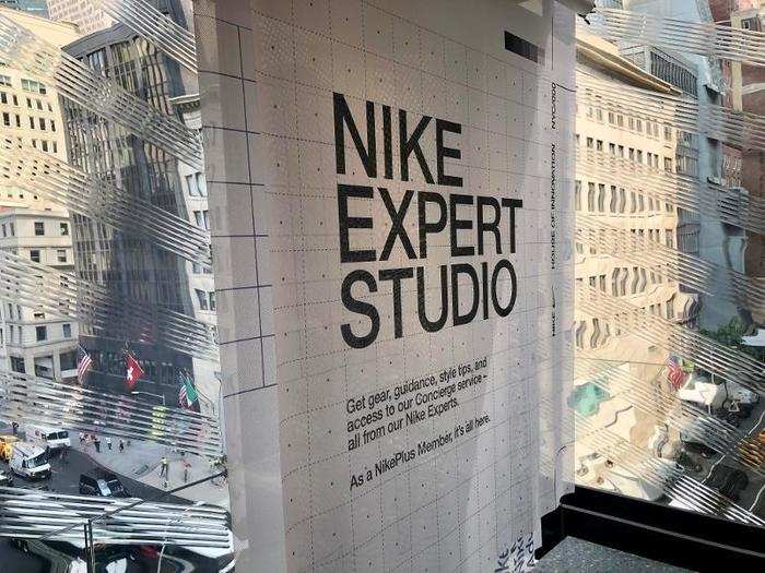 On the fifth floor, the Nike Expert Studio was providing personal services to NikePlus members.