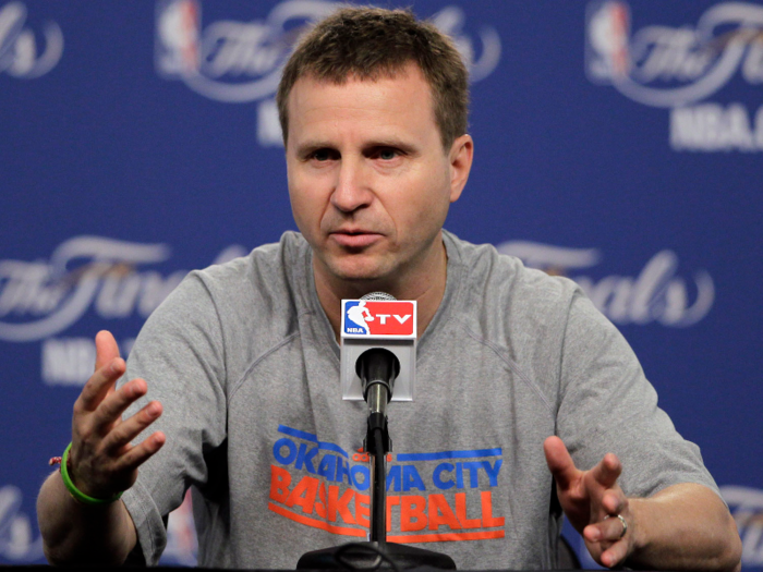 Scott Brooks was the head coach of the Thunder.