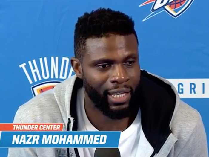 Mohammed played 18 seasons in the NBA, retiring in 2016. He is now a scout for the Thunder.