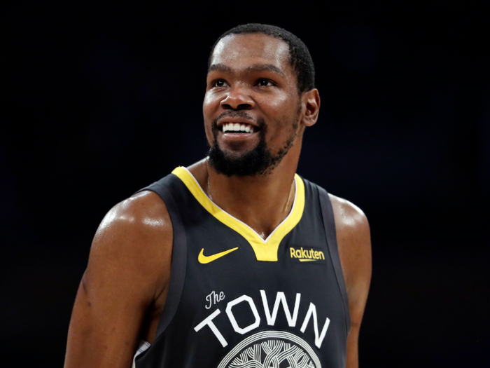 Durant left the Thunder in 2016 to join the Golden State Warriors. After winning two championships in three years on the "super-team" Warriors, Durant joined the Brooklyn Nets this summer.