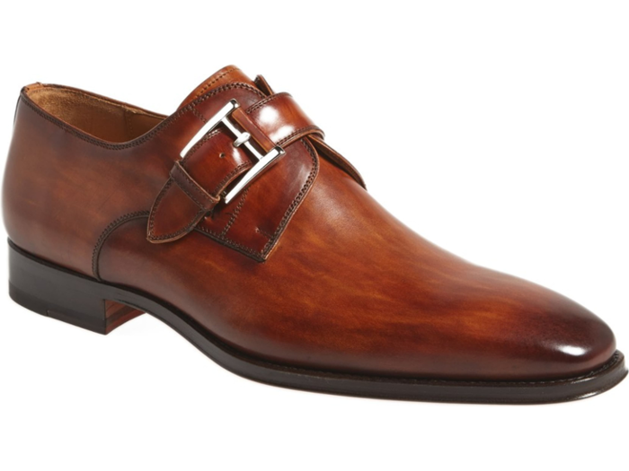 Magnanni Marco Plain Toe Monk Shoe