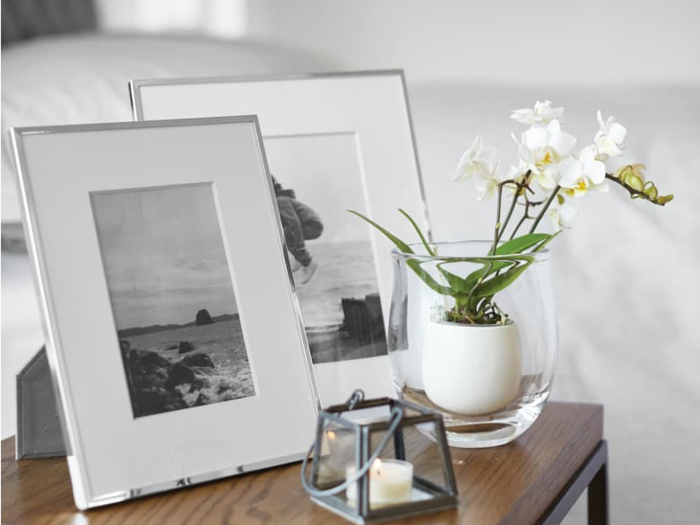 The White Company 4x6 Fine Silver Plated Picture Frame