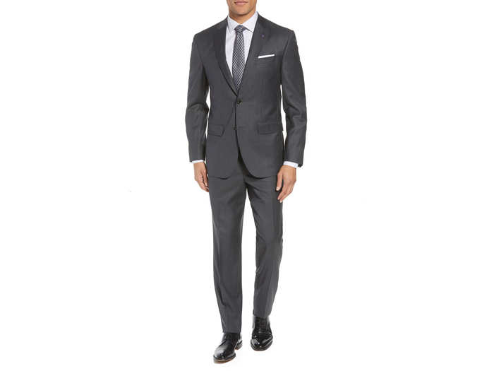 Ted Baker London Jay Trim Fit Solid Wool Suit