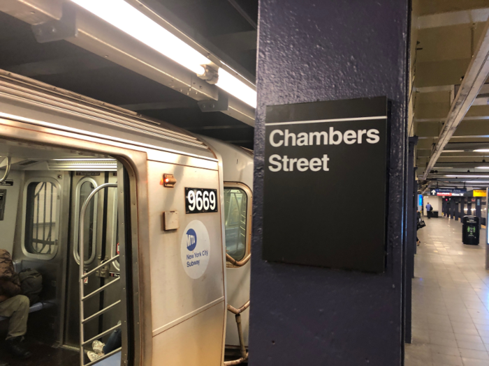 At about 8 a.m., Perrin takes the subway from Tribeca to the Christie