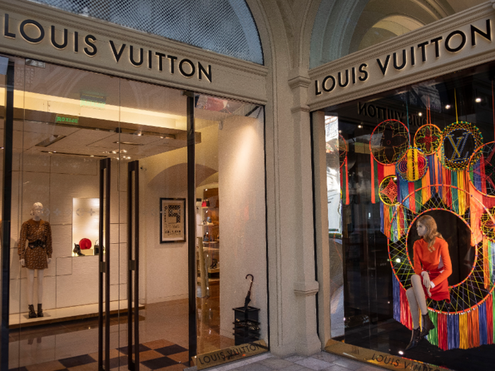 ... and Louis Vuitton, both of which can be found in luxury shopping centers around the world.