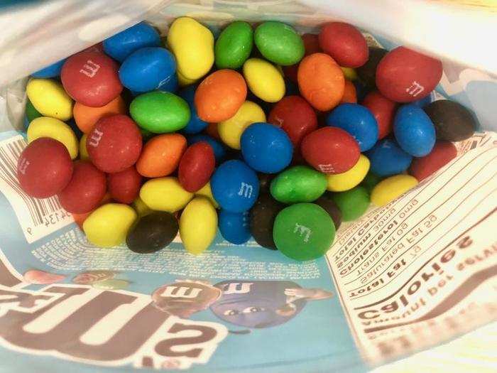 Much to my surprise, the M&Ms were as good as new.