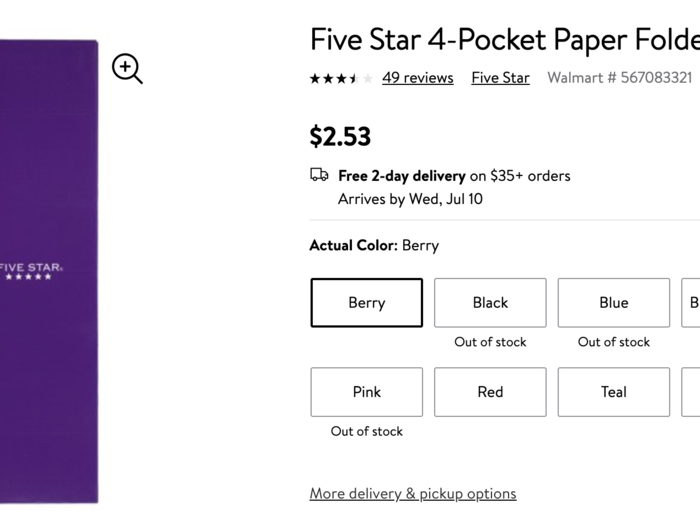 I added in this purple folder because I was curious about how it would be packaged. I also like purple.