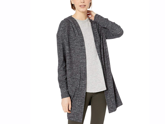 Daily Ritual Women’s Cozy Knit Hooded Open Cardigan