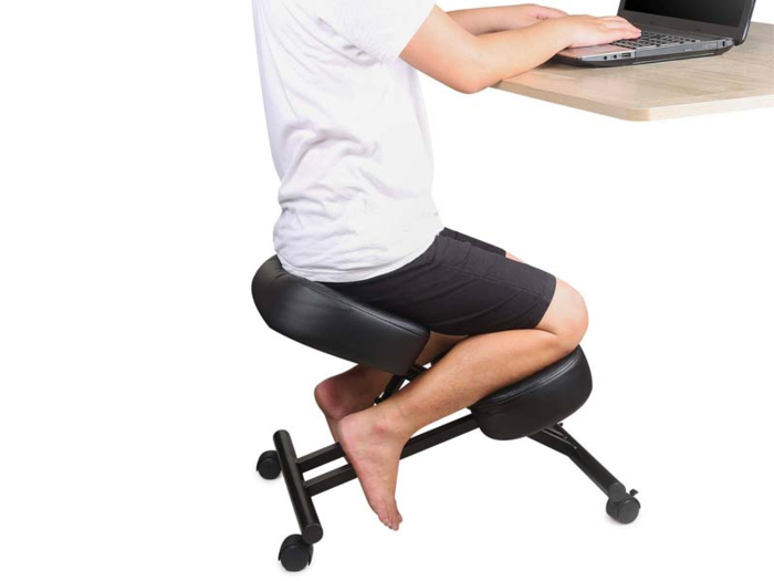 A kneeling chair