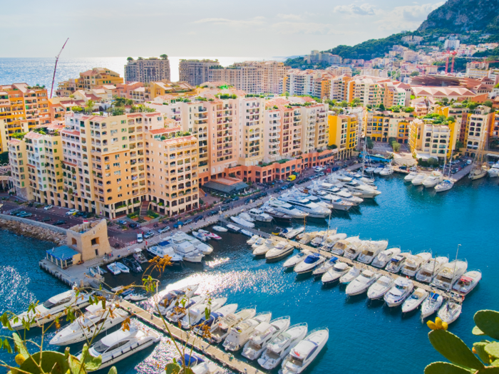 Approximately 32% of the Monaco population is made up of millionaires.