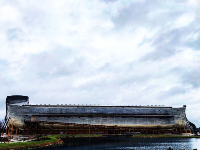 The ark has three decks, and each deck is accessible by ramp.  Because of this, the attraction is more than just handicap-accessible — patrons can check out scooters and strollers for their journey at the park.