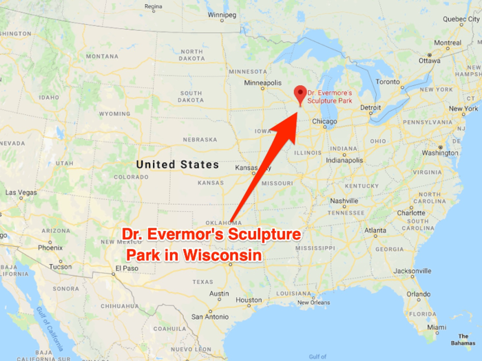 About 45 minutes outside of Madison, Wisconsin, sits Dr. Evermor