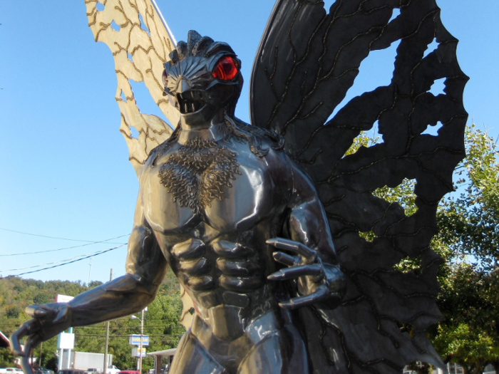 The story goes that in 1966 and 1967, residents of Point Pleasant claimed to have seen a human-like, winged insect creature with glowing red eyes about town. It was dubbed the "Mothman."