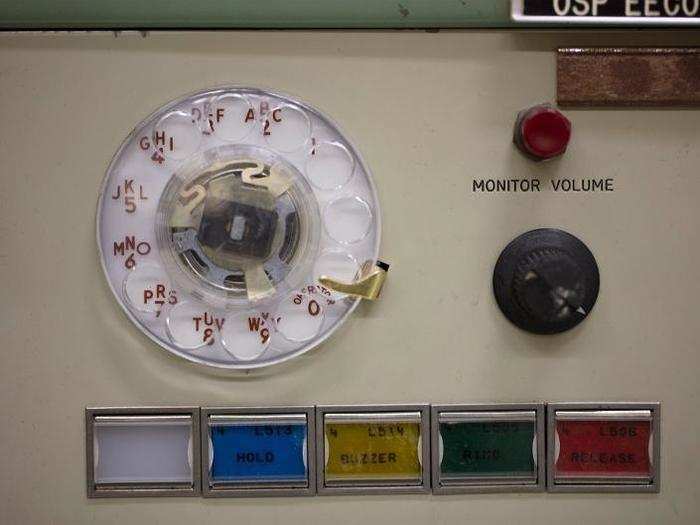 Many buttons and dials had gone missing, since visitors sought out souvenirs.