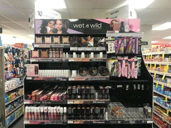 ... as well as this display for Wet n Wild.