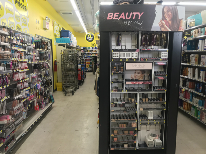 As we got closer, we spotted the Believe Beauty section.