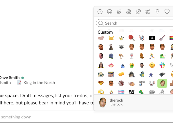 Slack even goes the extra mile to let you add your own custom emojis!