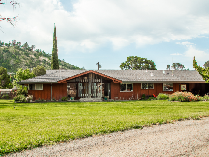 Along with hunting cabins, the property comes with a four-bedroom main house ...