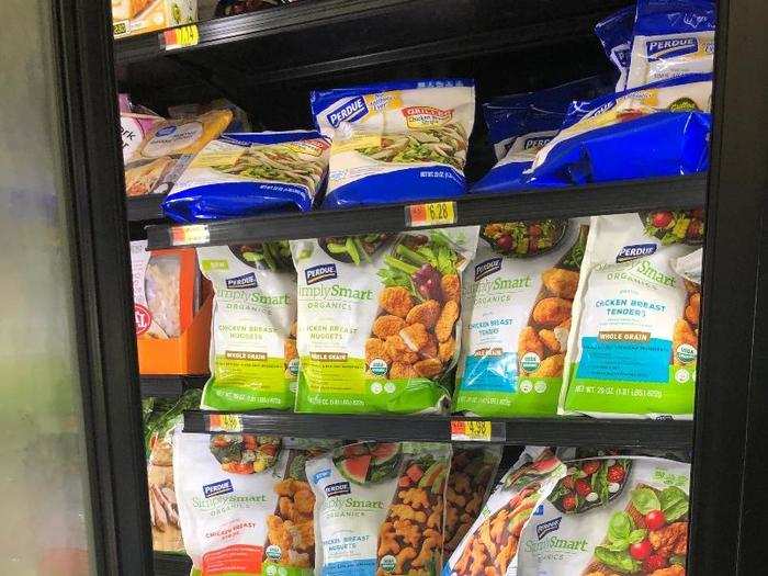 The Secaucus Walmart Supercenter had a handful of aisles with freezer and refrigerator cases — each filled with different categories of food ranging from toaster waffles to organic frozen dinners.