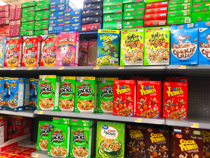 When it came to sugary, reminiscent-of-childhood cereals, Walmart definitely won.