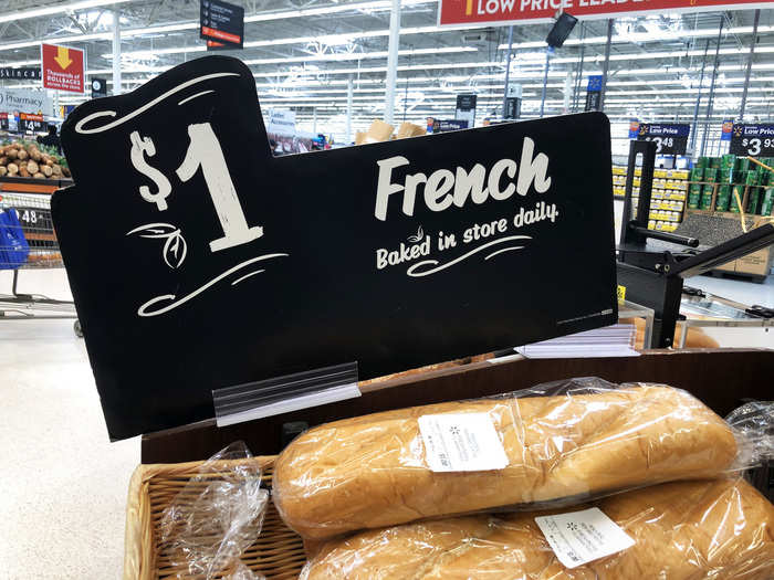 The Walmart Supercenter in New Jersey also had signs letting customers know that bread and other baked goodies were baked in the store that day. Because of this, the bakery category was a tie.