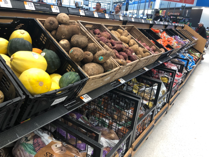 Both stores gave a good first impression and had similar produce section layouts, so we couldn