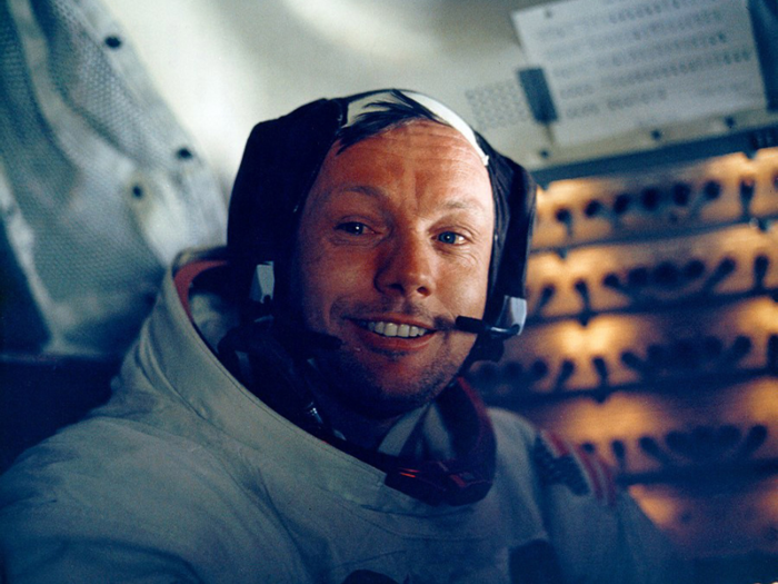 In previous spacewalks, the more junior crew member would venture out first, leaving the commander at the controls in case of an emergency. Following that model would have made Aldrin the first man on the moon, not Armstrong.