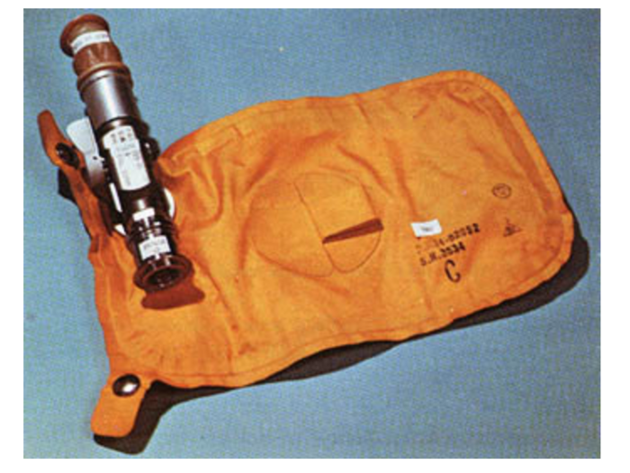 The Apollo astronauts had no bathroom. Instead, they used bags and roll-on cuffs.