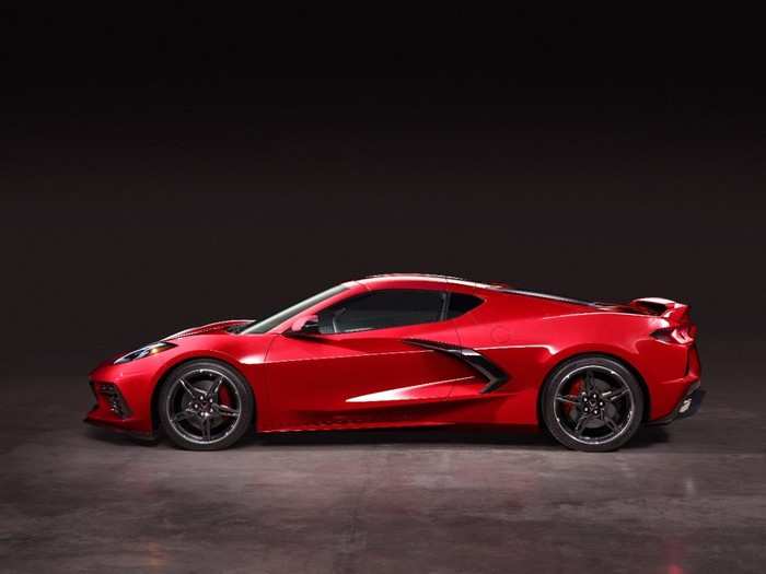 The Stingray can be had in six different colors, according to Chevy: Jet Black, Sky Cool Gray, Adrenaline Red, Natural/Natural Dipped, Two-Tone Blue, and Morello Red