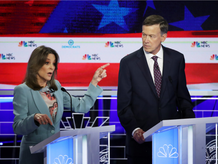 Author Marianne Williamson said at the first primary debates that Democrats need more than plans to defeat Trump in next year