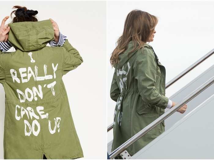 Melania then came into the crosshairs of the Trump administration