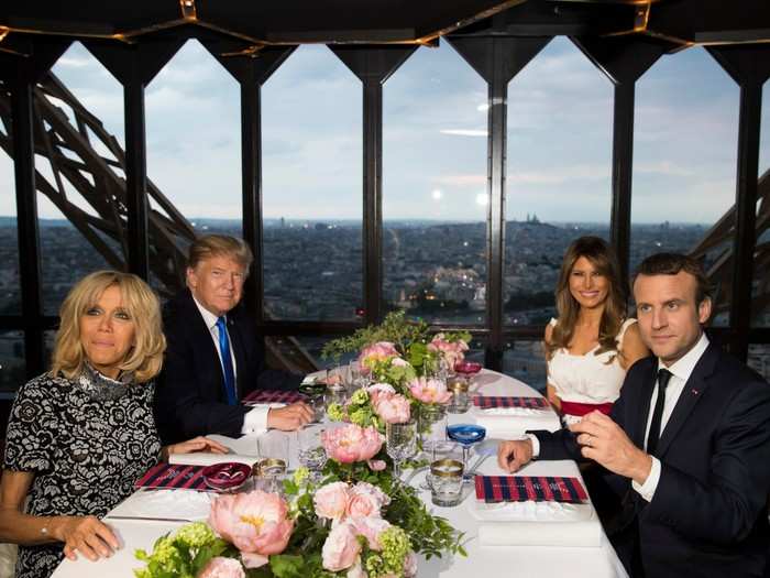 A few weeks after she arrived in Washington, Melania accompanied the president to Europe, where they had a press-heavy Bastille Day celebration with French President Emmanuel and first lady Brigitte Macron.