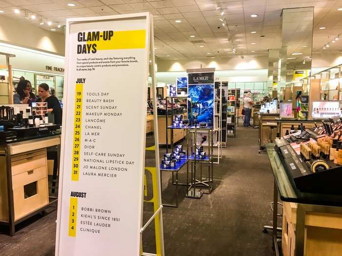 Even though Nordstrom plans to close the store in August, the cosmetics department will still go through with its bi-yearly beauty festival.