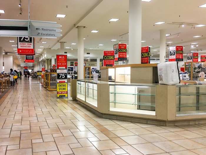 The jewelry section was a a ghost town.