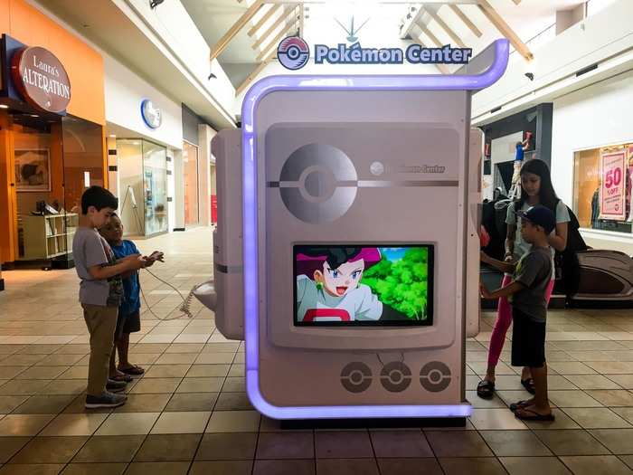 There was even a futuristic Pokemon Center.