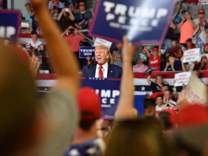 At a rally for his 2020 re-election campaign on Wednesday in North Carolina, Trump continued his attacks on Omar, which prompted his supporters to echo his racist tweets as they chanted, "send her back!" Trump did not rebuke the chants at the time. He paused for 13 seconds before speaking again.