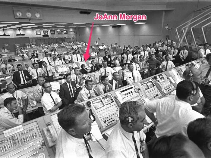 JoAnn Morgan, the instrumentation controller for Apollo 11, was the only woman in the firing room when the Saturn V rocket took off.