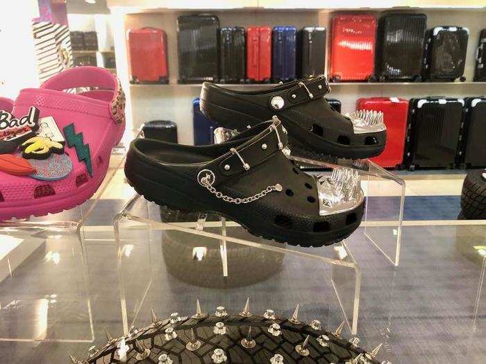 We also found these special-edition Barneys New York "goth Crocs," some of which were going for nearly $90.